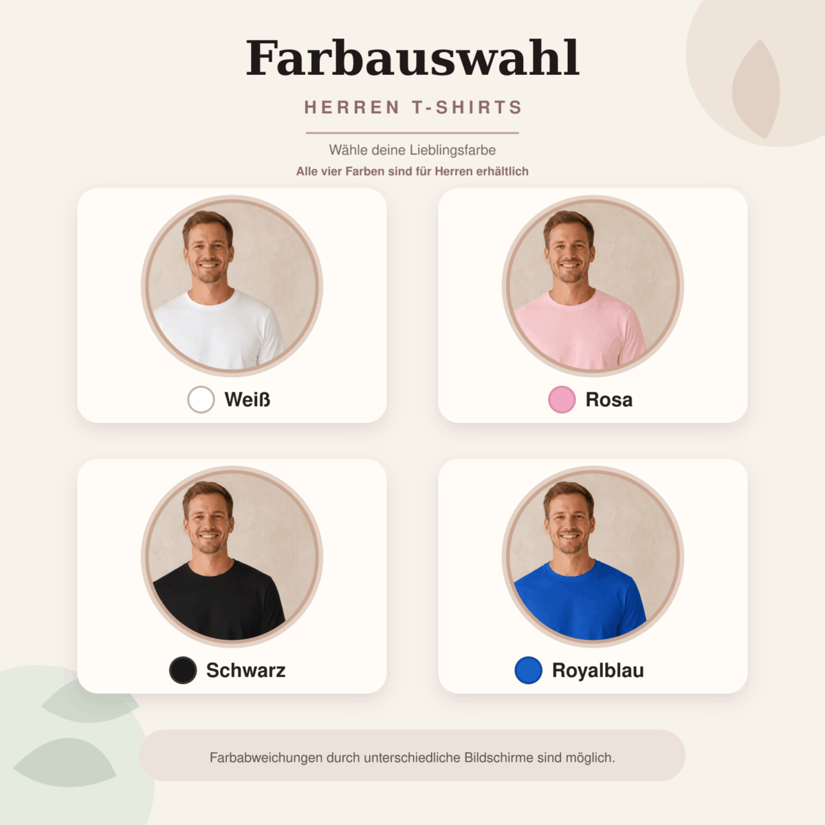 Farbauswahl Limitierte Auflage T-Shirt Herren personalisiert