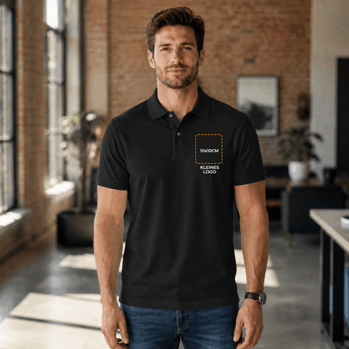 Firmen- & Vereins-Polo-Shirt individuell bedruckt – eigenes Logo auf der Brust