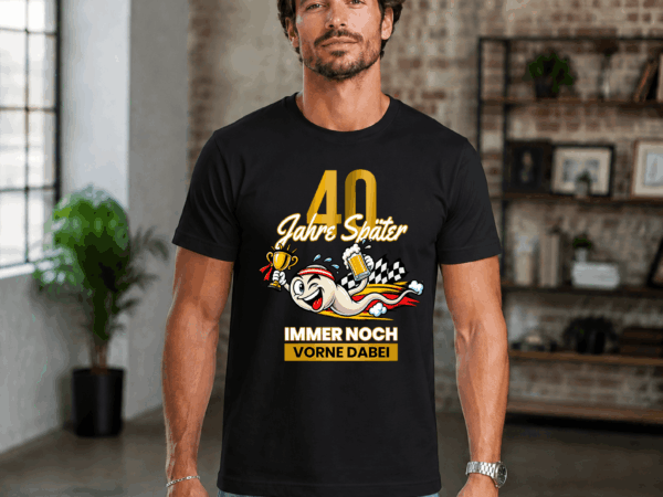 Vorne Dabei Geburtstag T-Shirt Herren mit Geburtsjahr