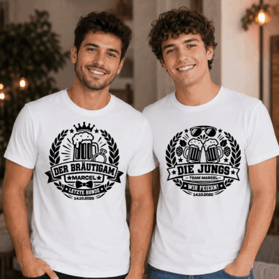 Vintage Junggesellenabschied Shirt für Bräutigam und Männer-Team
