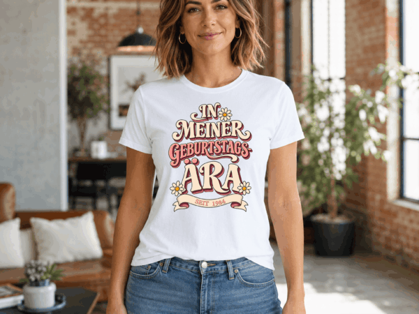 Woman BDAY 11 Geburtstag T-Shirt Damen personalisiert mit Geburtsjahr – Retro Geburtstagsshirt